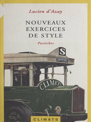 cover image of Nouveaux exercices de style